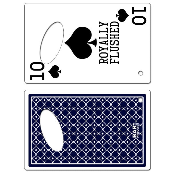 Credit Card Bottle Openers - Spades Royally Flushed
