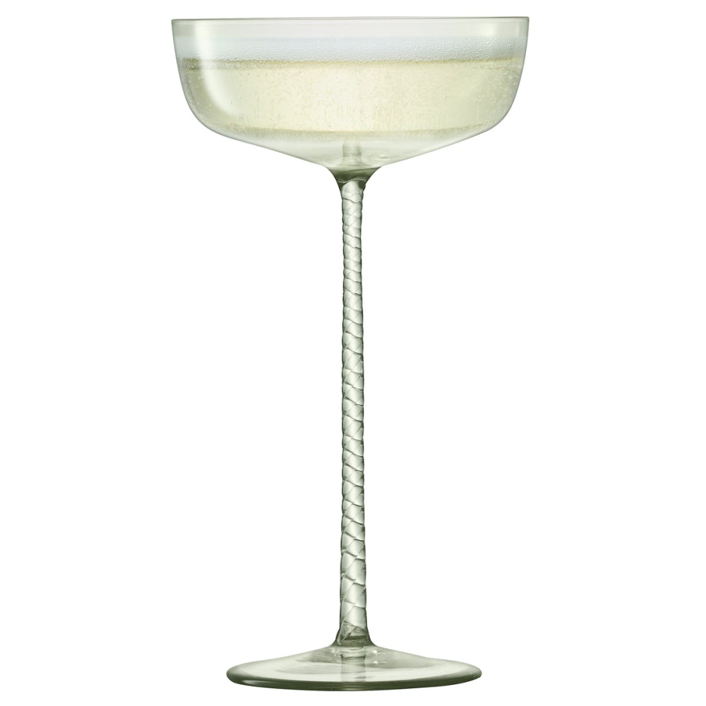 Champagne Theatre Set of 2 Saucers - 190ml; Smoke Grey