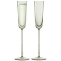 Champagne Theatre Pair of champagne flutes, 120ml, smoke grey