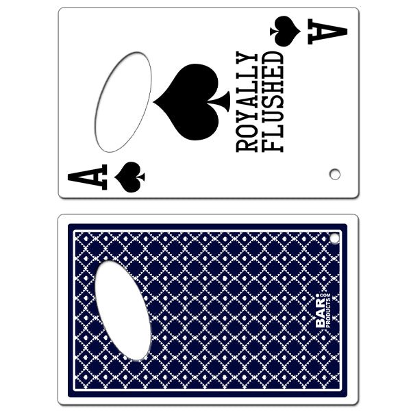 Credit Card Bottle Openers - Spades Royally Flushed