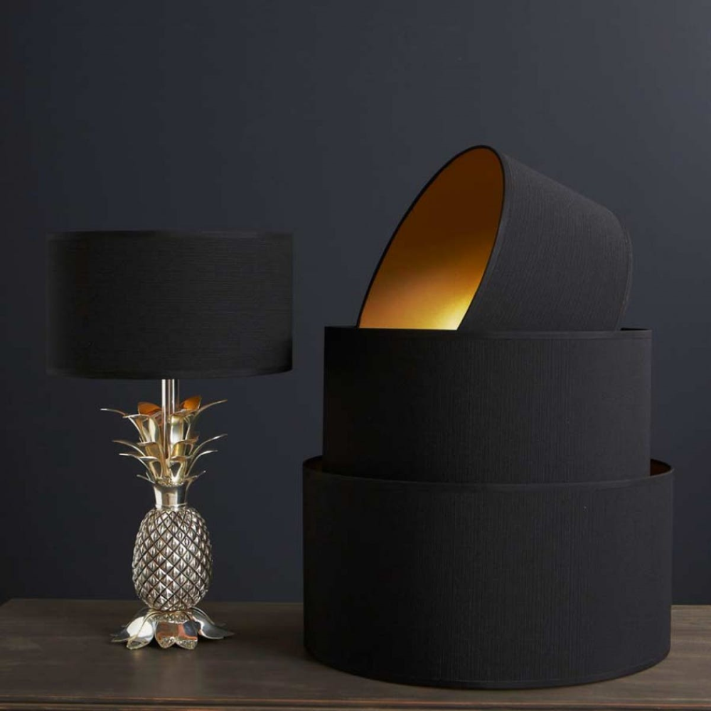 Black & Gold 12 Lamp Shade