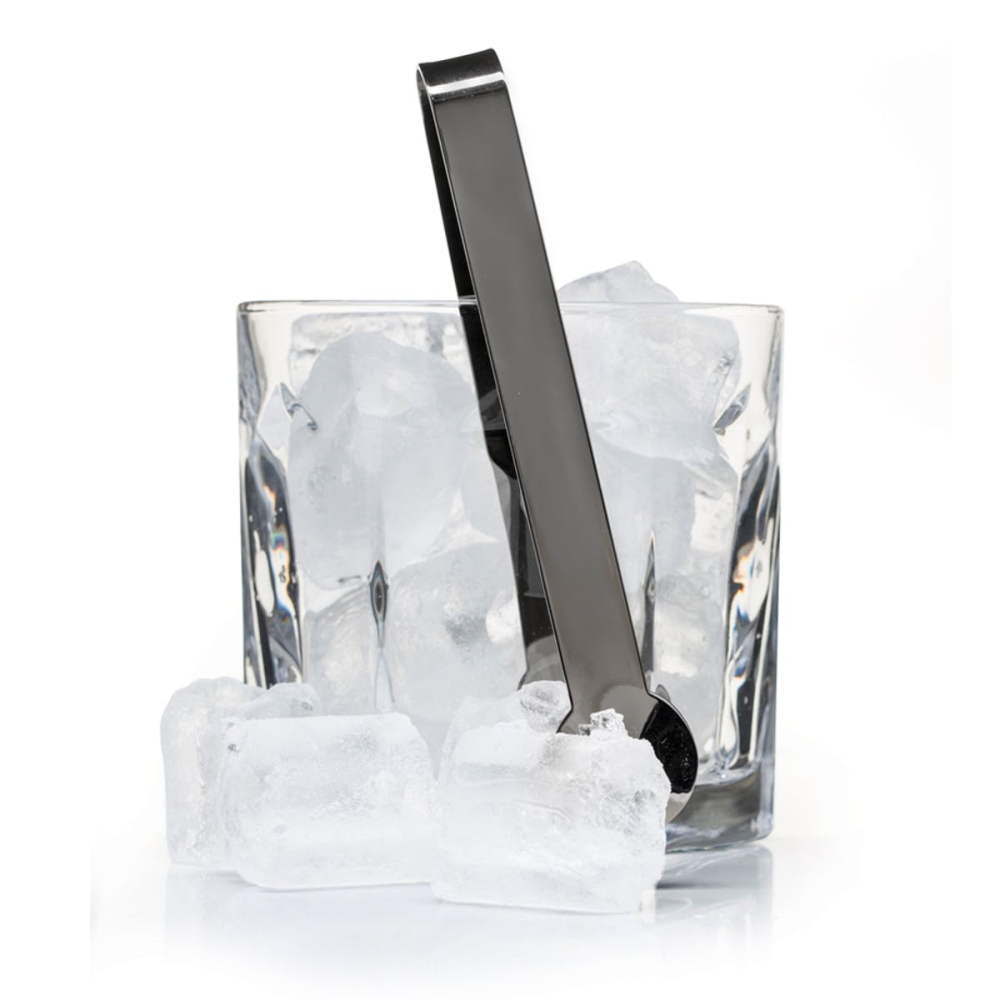 Club Ice bucket with tongs, D12.5cm, Clear