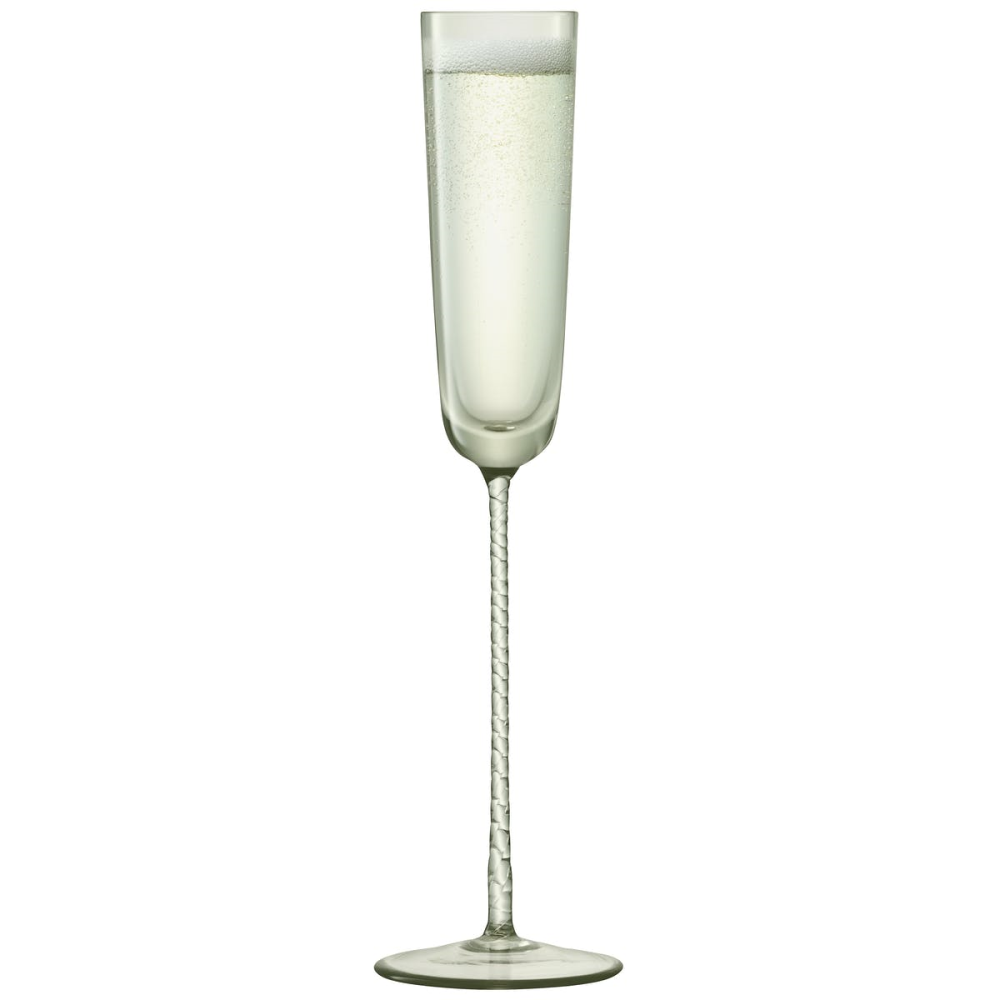 Champagne Theatre Pair of champagne flutes, 120ml, smoke grey