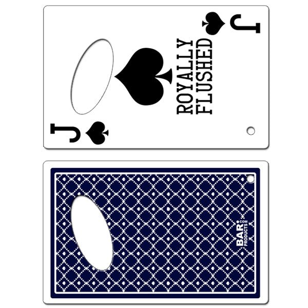 Credit Card Bottle Openers - Spades Royally Flushed