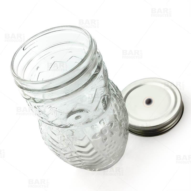 BarConic®  Owl Mason Jar with Lid - 12 ounce