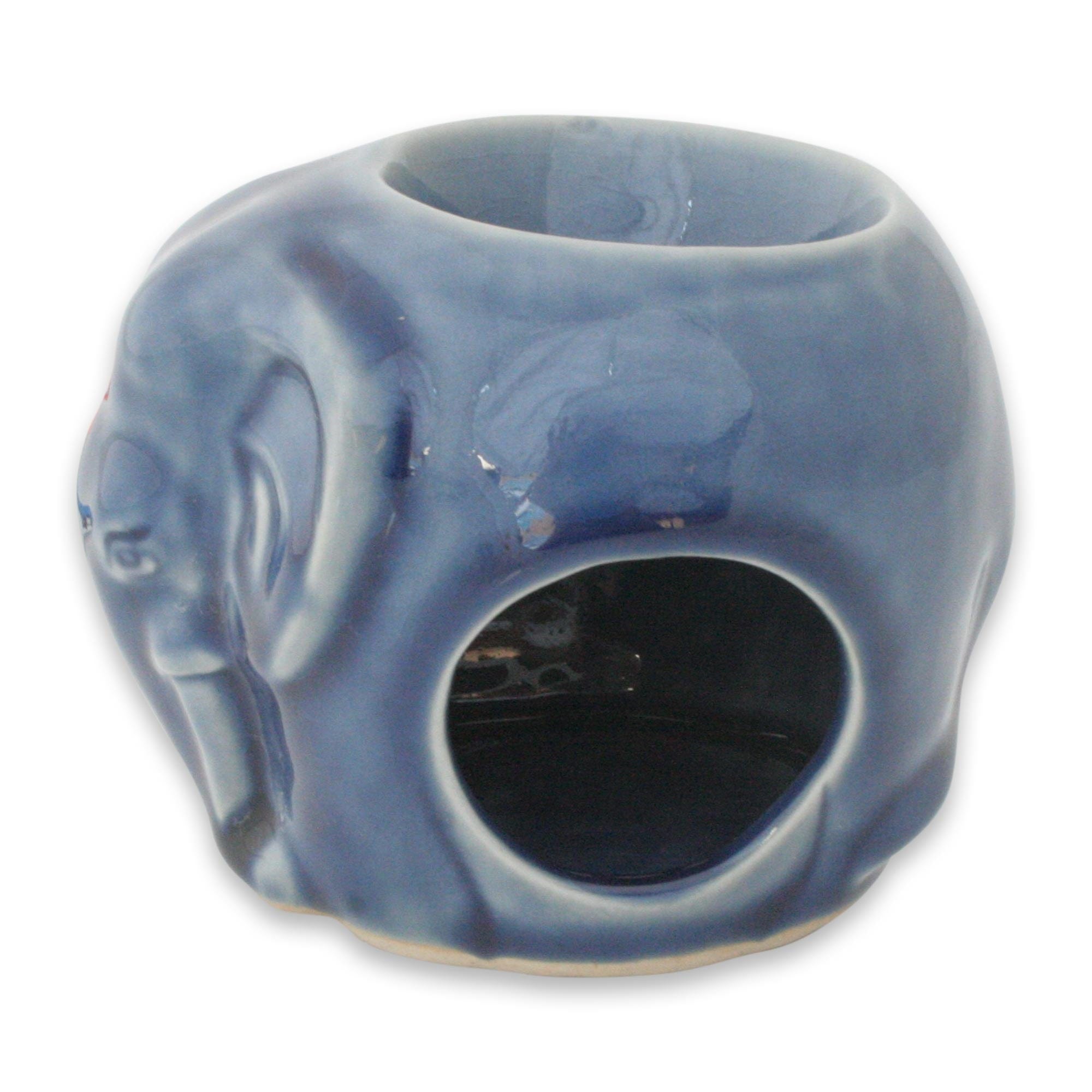Celadon Ceramic Oil Warmer - Sapphire Elephant