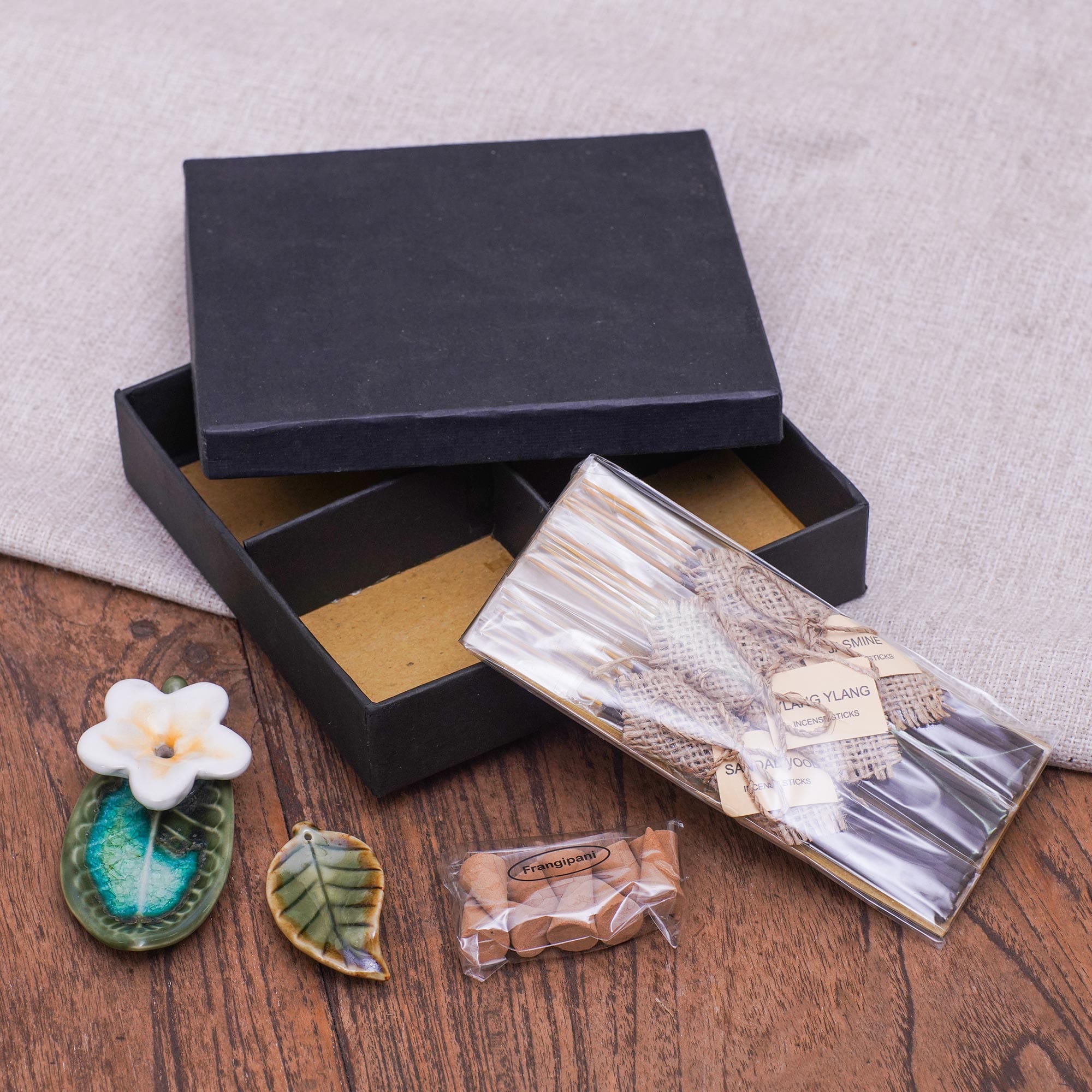 Hand Made Ceramic Incense Set from Bali - Balinese Jepun