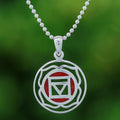 Inspirational Lotus-Themed Carnelian Pendant Necklace - Mind on Fire