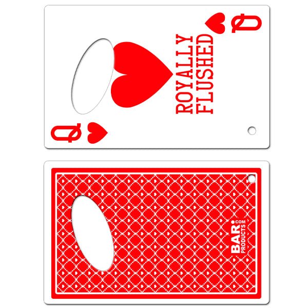 Credit Card Bottle Openers - Hearts Royally Flushed