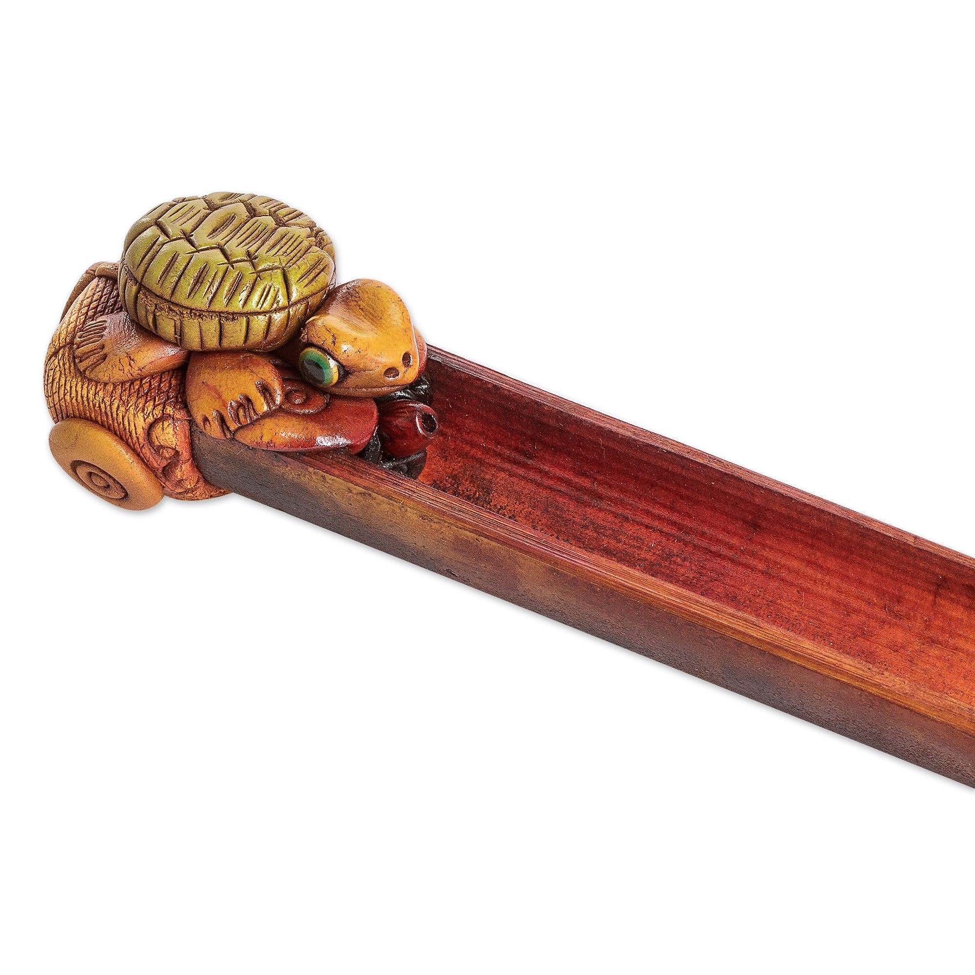 Bamboo & Resin Turtle Incense Holder Handmade in Costa Rica - Costa Rican Turtle