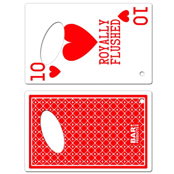 Credit Card Bottle Openers - Hearts Royally Flushed